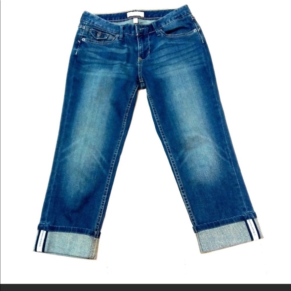 PETITE 👖Banana Republic cropped, cuffed jeans👖
